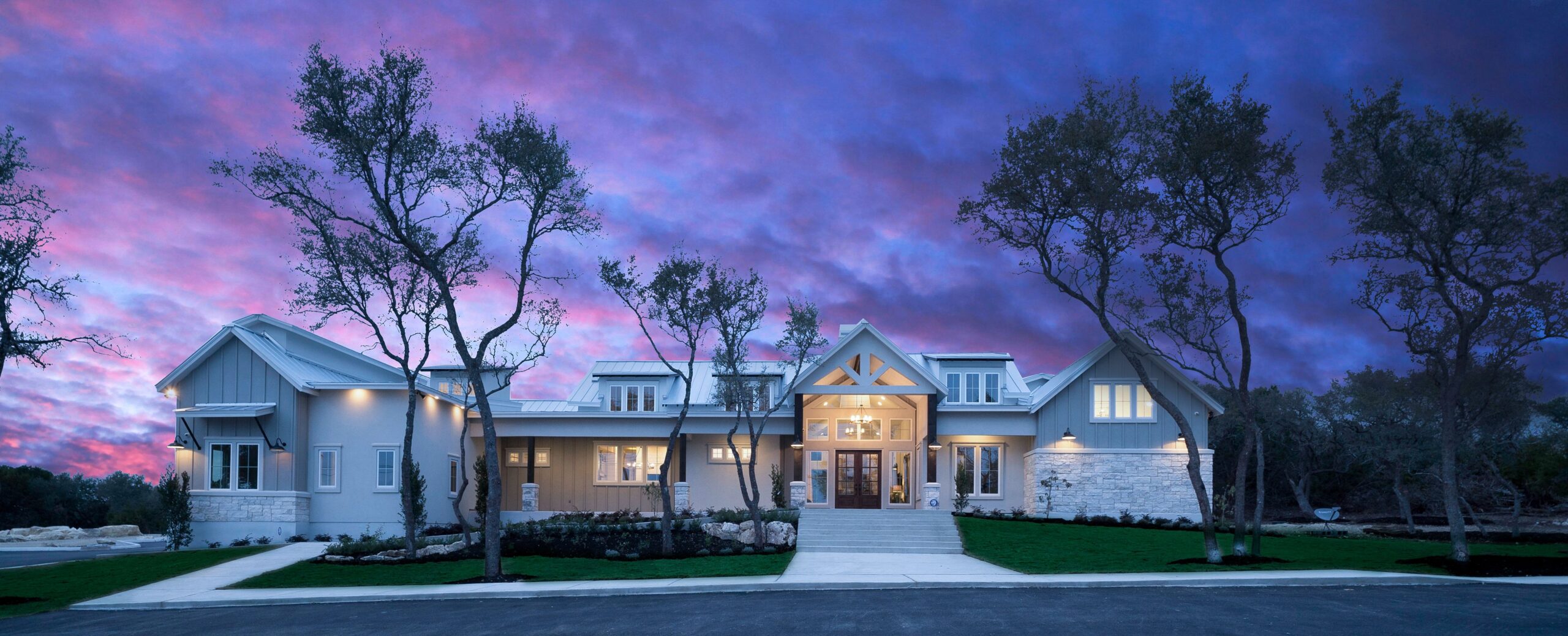 Bulverde Front Twilight